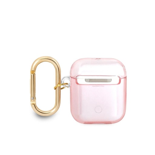 AirPods 1/2 Guess TPU Printed Stripe husă (Roz) – GUA2HHTSP