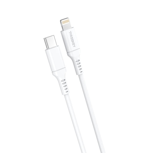 XO TK04 MFI Lightning–USB-C cablu (Alb)