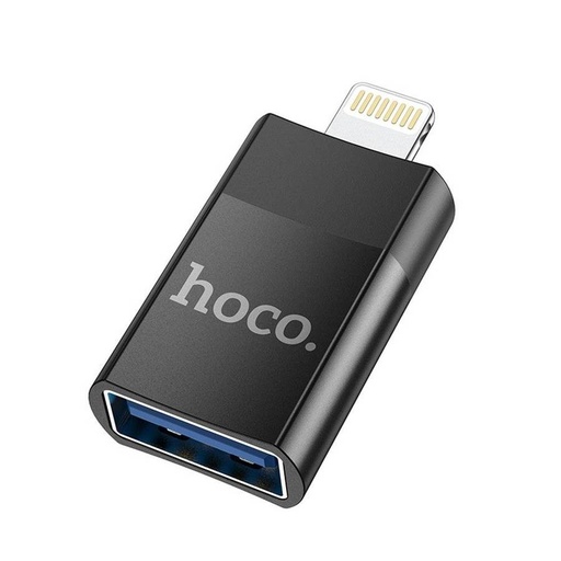 Hoco UA17 adaptor (USB, lightning) OTG adaptor De la lightning USB-A-ra, negru