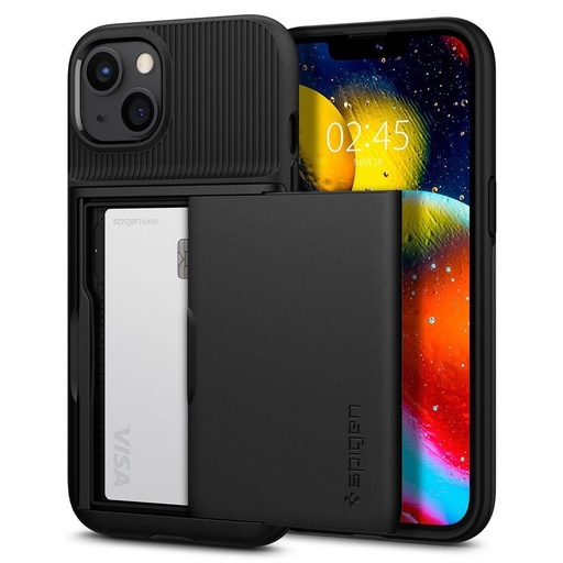 Apple iPhone 13 Spigen slim armor CS anti-șoc husă spate (Negru)