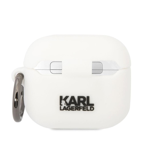 AirPods 3 Karl Lagerfeld & Choupette husă (Alb) – KLACA3SILKCW