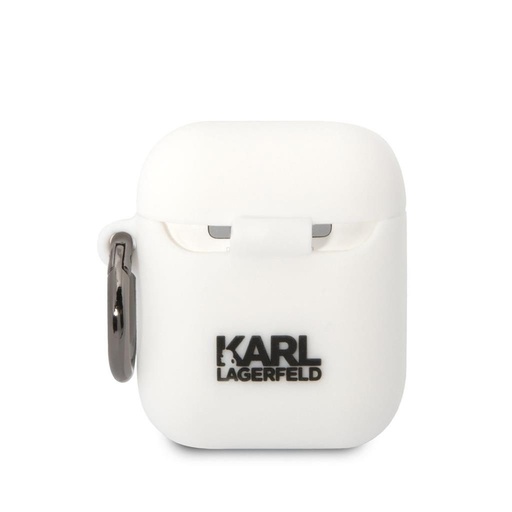 AirPods 1/2 Karl Lagerfeld & Choupette husă (Alb) – KLACA2SILKCW