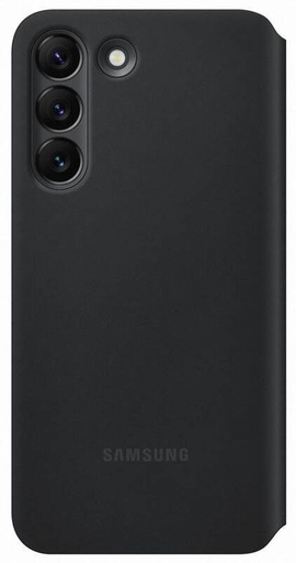 Samsung Galaxy S22 transparent view original husă tip carte, negru
