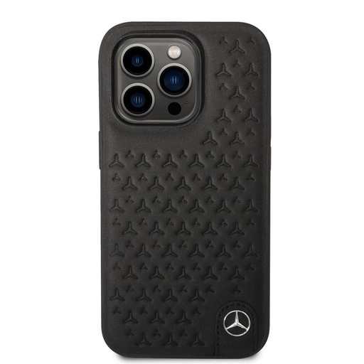 Apple iPhone 14 Pro Mercedes piele husă spate (Negru)