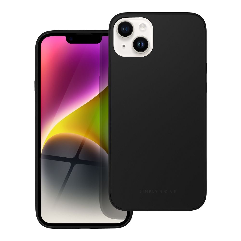 Apple iPhone 14 Plus Roar matt üveg hátlap tok (Fekete)