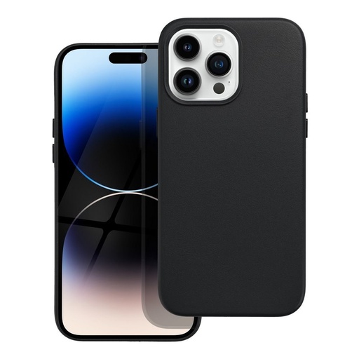 Apple iPhone 14 Pro Max Leather Mag magsafe husă spate (Negru)