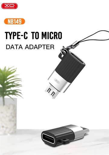 XO NB149-C USB-C–micro USB adaptor adapter (Negru)