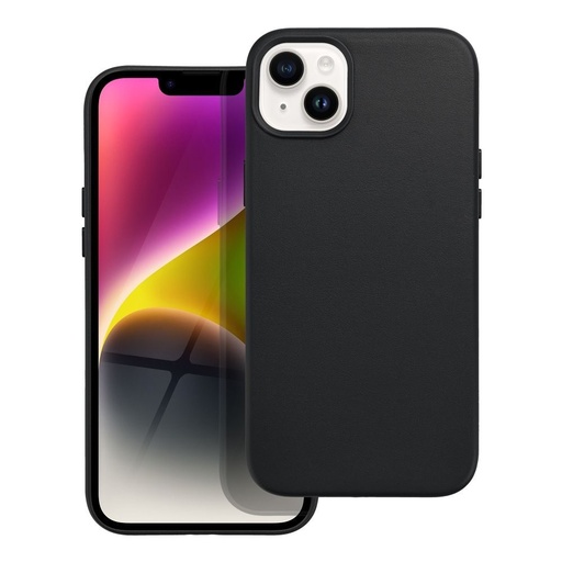 Apple iPhone 14 Plus Leather Mag magsafe husă spate (Negru)