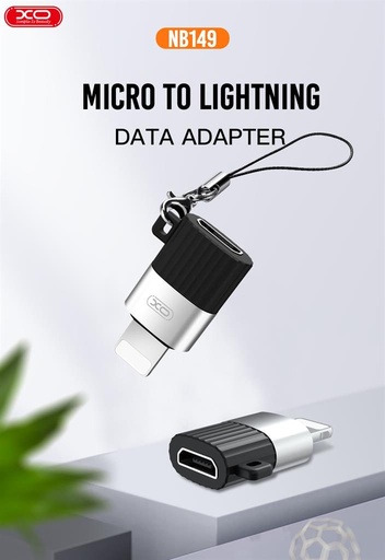 XO NB149-B micro USB–Lightning adaptor adapter (Negru)