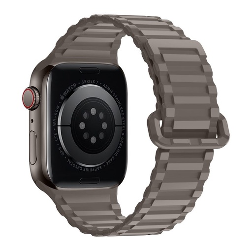 Apple Watch 38 / 40 / 41 mm Hoco WA06 flexibil magnetic silicon curea cafea negru