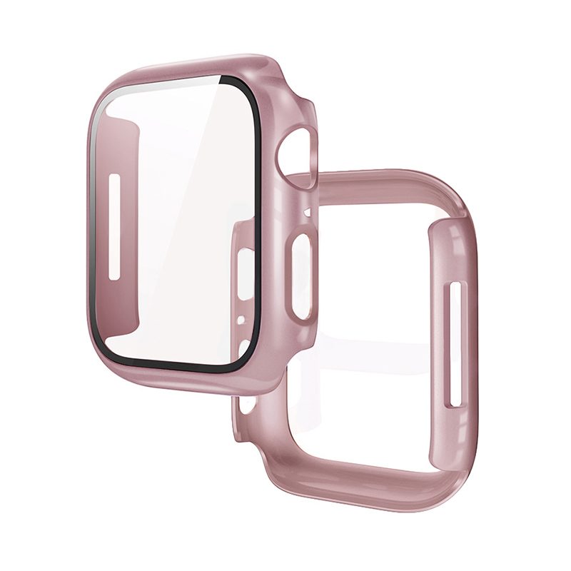 Apple Watch 7/Watch 8 41mm Hoco WS3 Shadow tok beépített üvegfóliával (Rosegold)