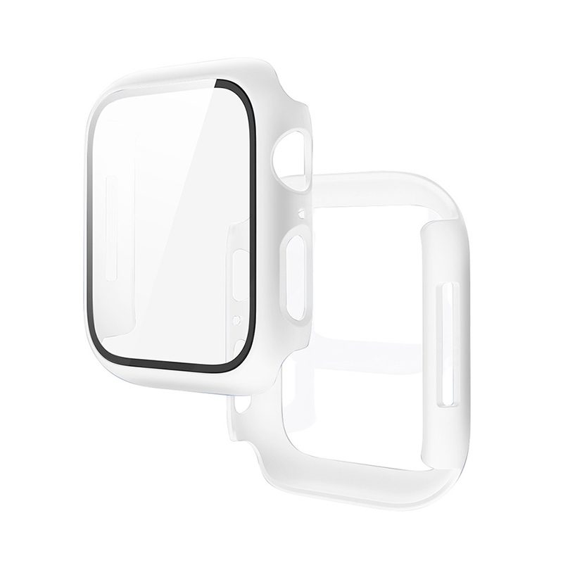 Apple Watch 7/Watch 8 45mm Hoco WS3 Shadow tok beépített üvegfóliával (Fehér)