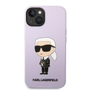 Apple iPhone 14 Karl Lagerfeld Liquid Silicone Ikonik NFT tok (Lila) – KLHCP14SSNIKBCU