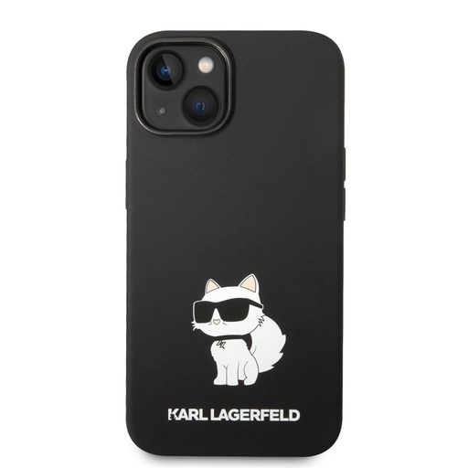 Apple iPhone 14 Negru Karl Lagerfeld Liquid Silicone Choupette NFT husă (Negru) – KLHCP14SSNCHBCK