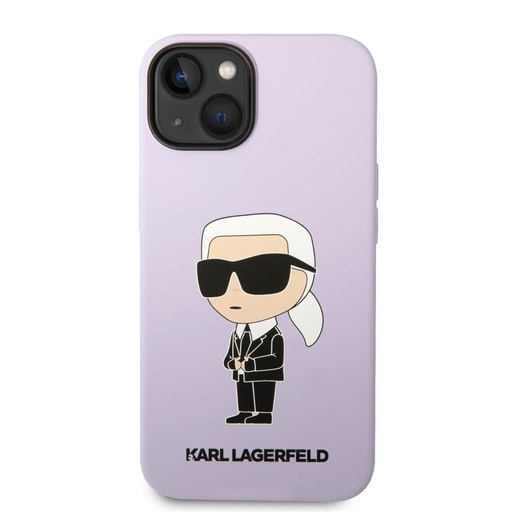 Apple iPhone 14 Plus Karl Lagerfeld Liquid Silicone Iconic NFT husă (Mov) – KLHCP14MSNIKBCU