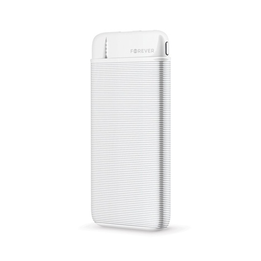 Forever TB 5000mAh cu capacitate powerbank, microUSB cu cablu alb