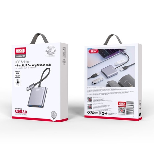 XO HUB012B 4 az 1-ben USB stație de andocare (Tranish) – HDMI + USB portok