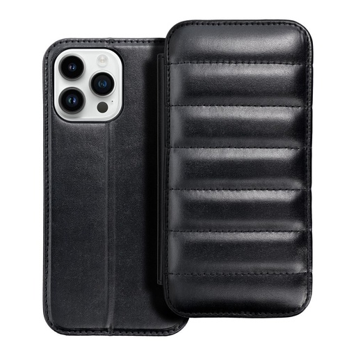Apple iPhone 14 Pro Puffer book husă tip carte (Negru)