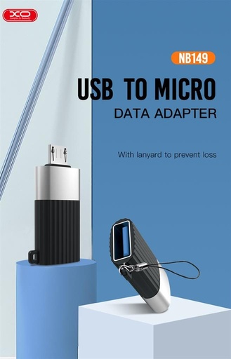 XO NB149-G USB 2.0–micro USB adaptor adapter (Negru)