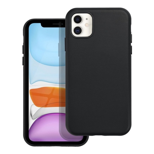 Apple iPhone 11 Leather Mag magsafe husă spate (Negru)