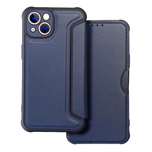 Apple iPhone 13 Razor magnetic anti-șoc husă tip carte (Albastru)