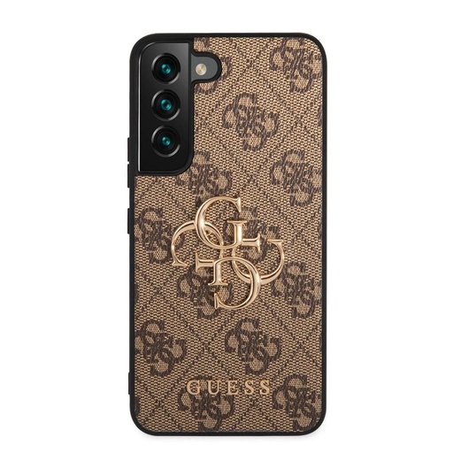 Samsung Galaxy S23 Guess PU 4G Metal Logo husă (Maro) - GUHCS23S4GMGBR