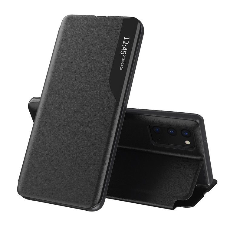 Samsung Galaxy A22 5G Smart view TPU notesz tok (Fekete )