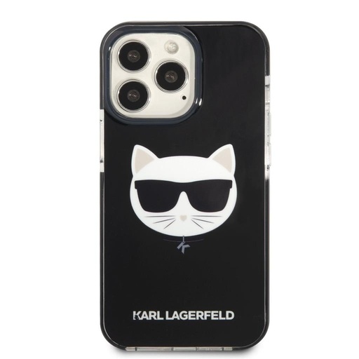 Apple iPhone 13 Pro Karl Lagerfeld TPE Choupette Head husă (Negru) – KLHCP13LTPECK