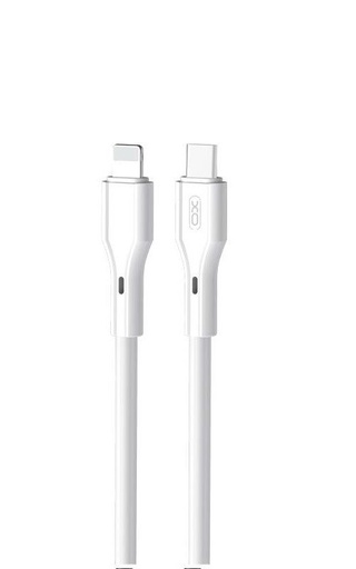 XO NBQ231A Rock Series USB-C–Lightning cablu de date (Alb) – 27W