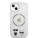 Apple iPhone 14 Karl Lagerfeld MagSafe Compatible Karl and Choupette tok (Átlátszó) – KLHMP14SHKCT