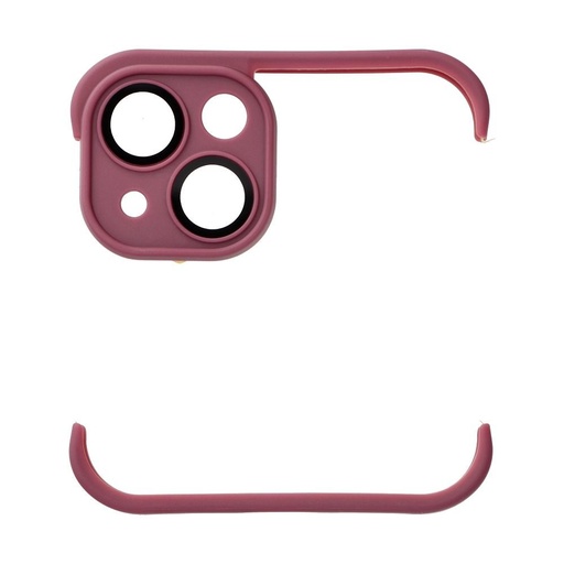 Apple iPhone 13, Mini Bumpers husă cu protecție cameră (Cireașă)