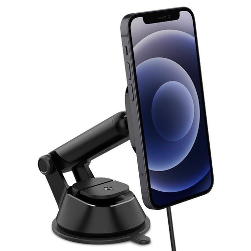 SPIGEN ITS35W fără fir auto magsafe magnetic încărcător rapid (pentru bord) negru