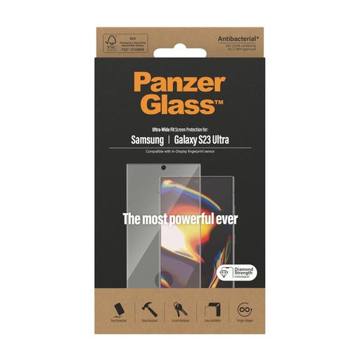 Samsung Galaxy S23 Ultra PanzerGlass ultra wide fit premium sticlă securizată transparent
