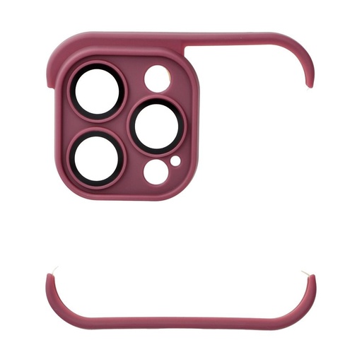 Apple iPhone 14 Pro Max Mini Bumpers husă cu protecție cameră (Cireașă)