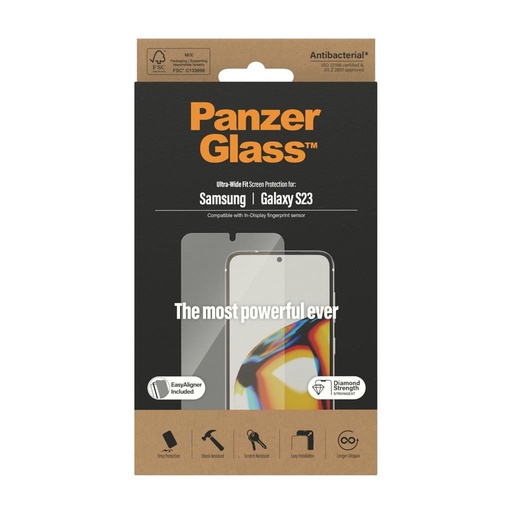 Samsung Galaxy S23 5G PanzerGlass ultra wide fit premium sticlă securizată transparent
