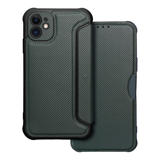 Apple iPhone 11 Razor magnetic anti-șoc husă tip carte (Verde)