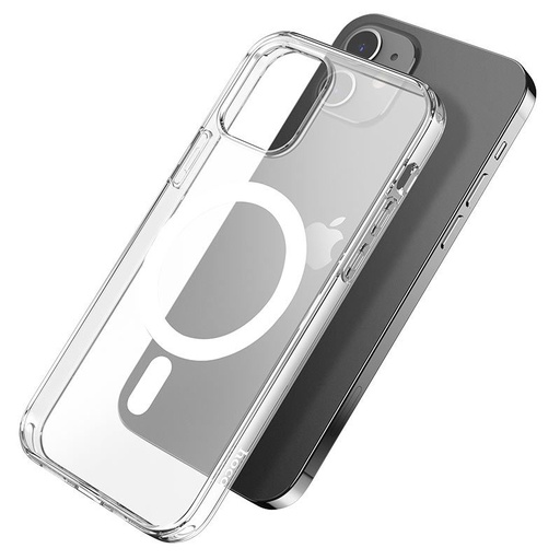 Apple iPhone 12/12 Pro Hoco Magsafe silicon husă spate (Transparent)