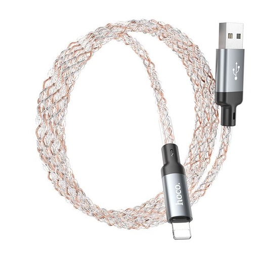 Hoco U112 date/încărcător cablu USB-A-lightning gri