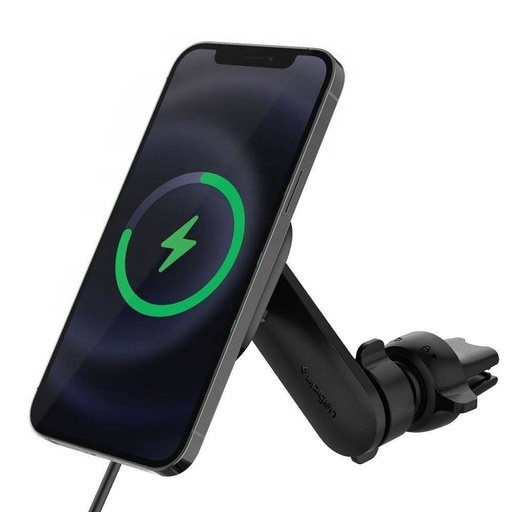 SPIGEN ITS12W fără fir auto magsafe încărcător rapid (pentru grilă ventilație) negru