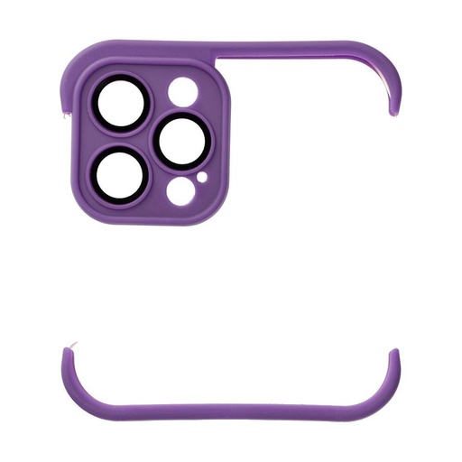 Apple iPhone 12 Pro Mini Bumpers husă cu protecție cameră (Violet închis)