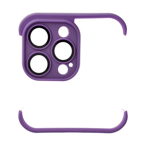 Apple iPhone 14 Pro Max Mini Bumpers husă cu protecție cameră (Violet închis)