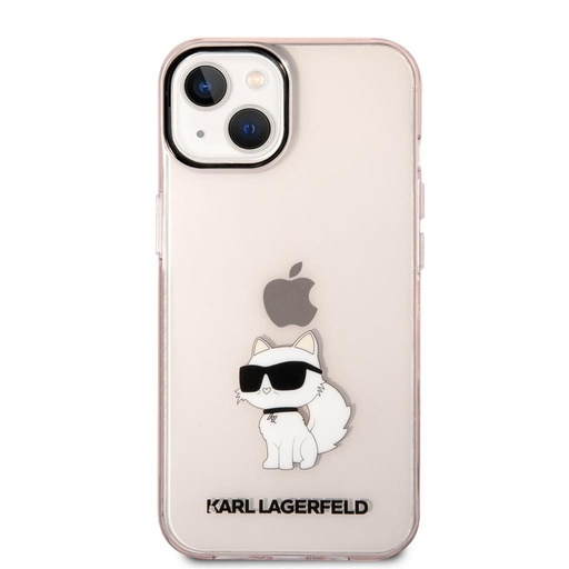 Apple iPhone 14 Karl Lagerfeld IML Choupette NFT husă (Roz) – KLHCP14SHNCHTCP