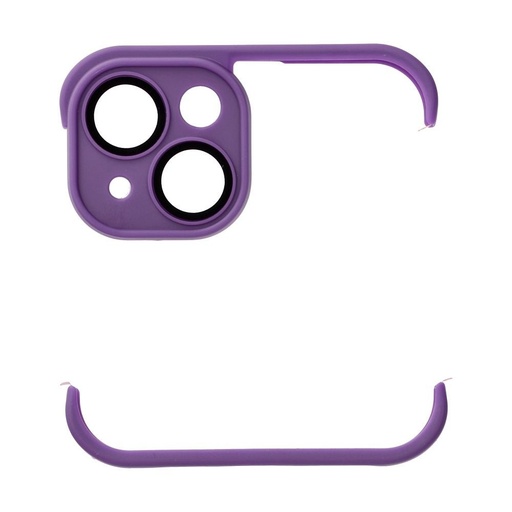Apple iPhone 14 Mini Bumpers husă cu protecție cameră (Violet închis)
