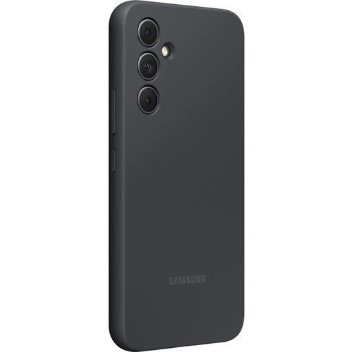 Samsung Galaxy A54 5G Silicone Cover husă cu cordon (Negru)