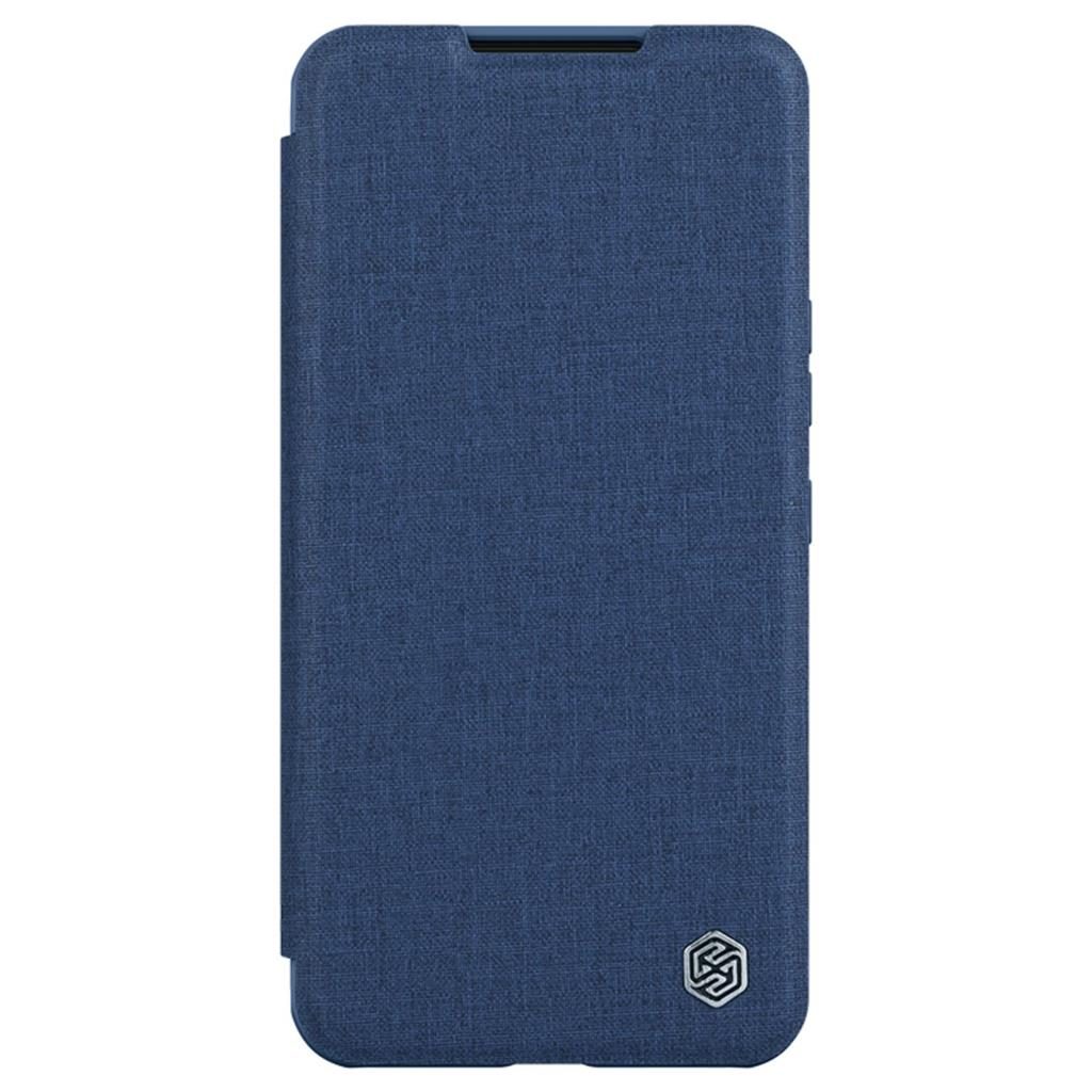 Samsung Galaxy S23 5G Nillkin Qin cloth pro kameravédős szövet notesz tok (Kék)