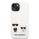 Apple iPhone 14 Plus Karl Lagerfeld & Choupette folyékony szilikontok (Fehér) – KLHCP14MSSKCW