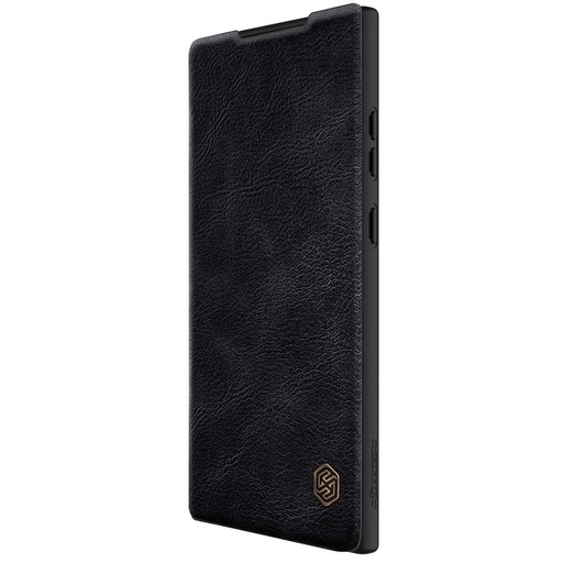 Samsung Galaxy S23 Ultra Nillkin Qin pro cu protecție cameră husă tip carte (Negru)