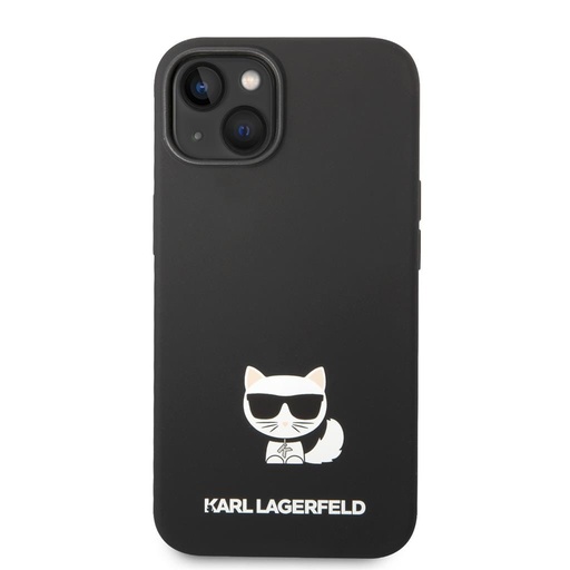 Apple iPhone 14 Karl Lagerfeld Liquid Silicone Choupette husă (Negru) – KLHCP14SSLCTBK