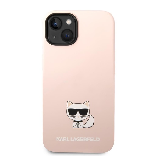 Apple iPhone 14 Karl Lagerfeld Liquid Silicone Choupette husă (Roz) – KLHCP14SSLCTPI