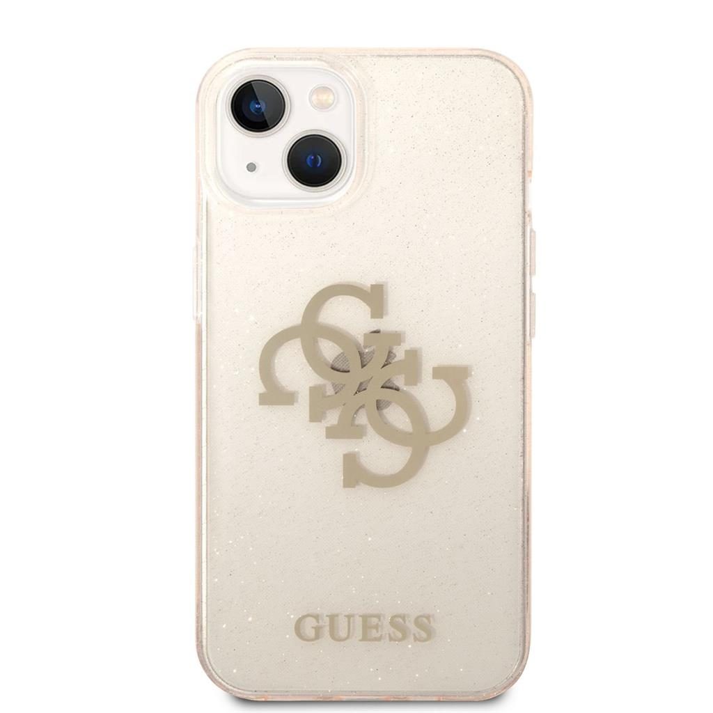 Apple iPhone 14 Plus Guess TPU Big 4G Full Glitter tok (Arany) – GUHCP14MPCUGL4GGO